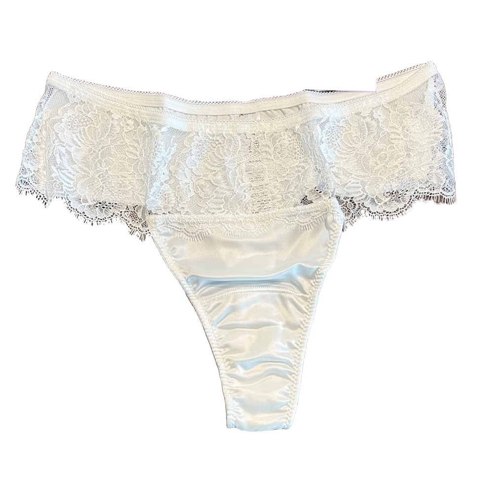 Hanky Panky XS Happily Ever Afer Ivory Lace Thong Women’s Underwear Wedding